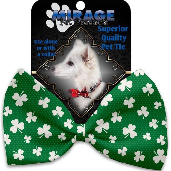 Mirage Pet Products Shamrock Pet Bow Tie Collar Accessory with Cloth Hook & Eye 1123-VBT